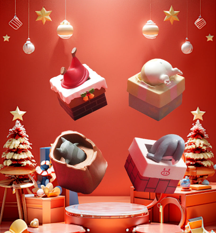 ABS Christmas Chimney Series Artisan Keycap