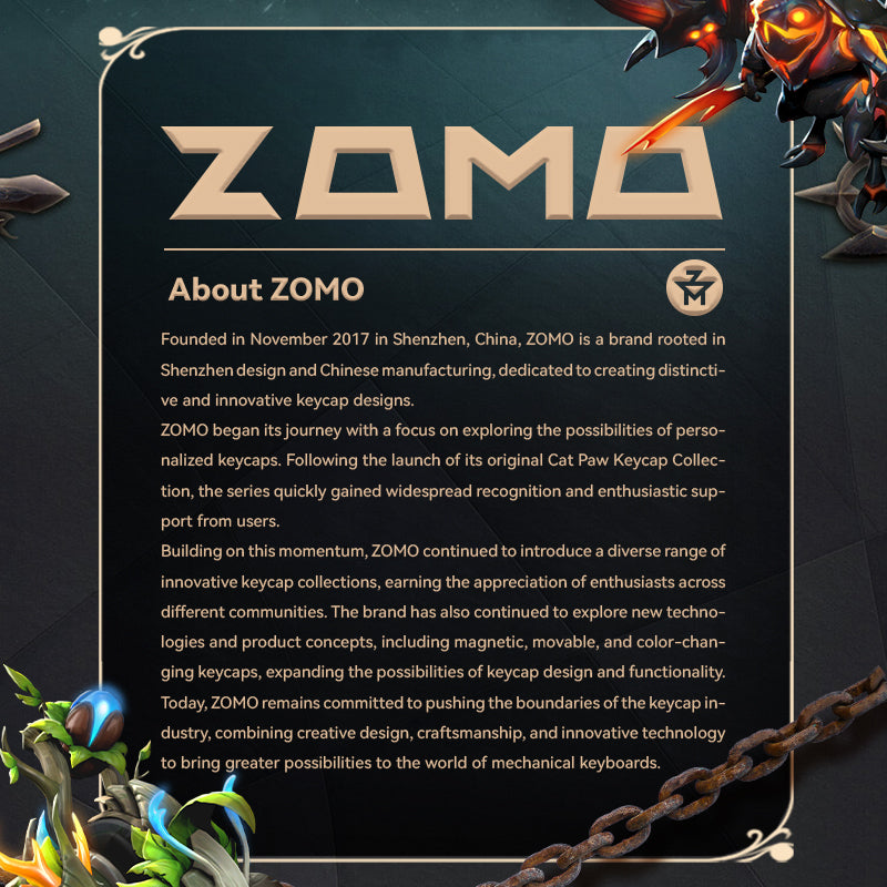 ZOMO Original Design Series Keycaps-Frost Eye 3D Keycap & Wearable Pendant
