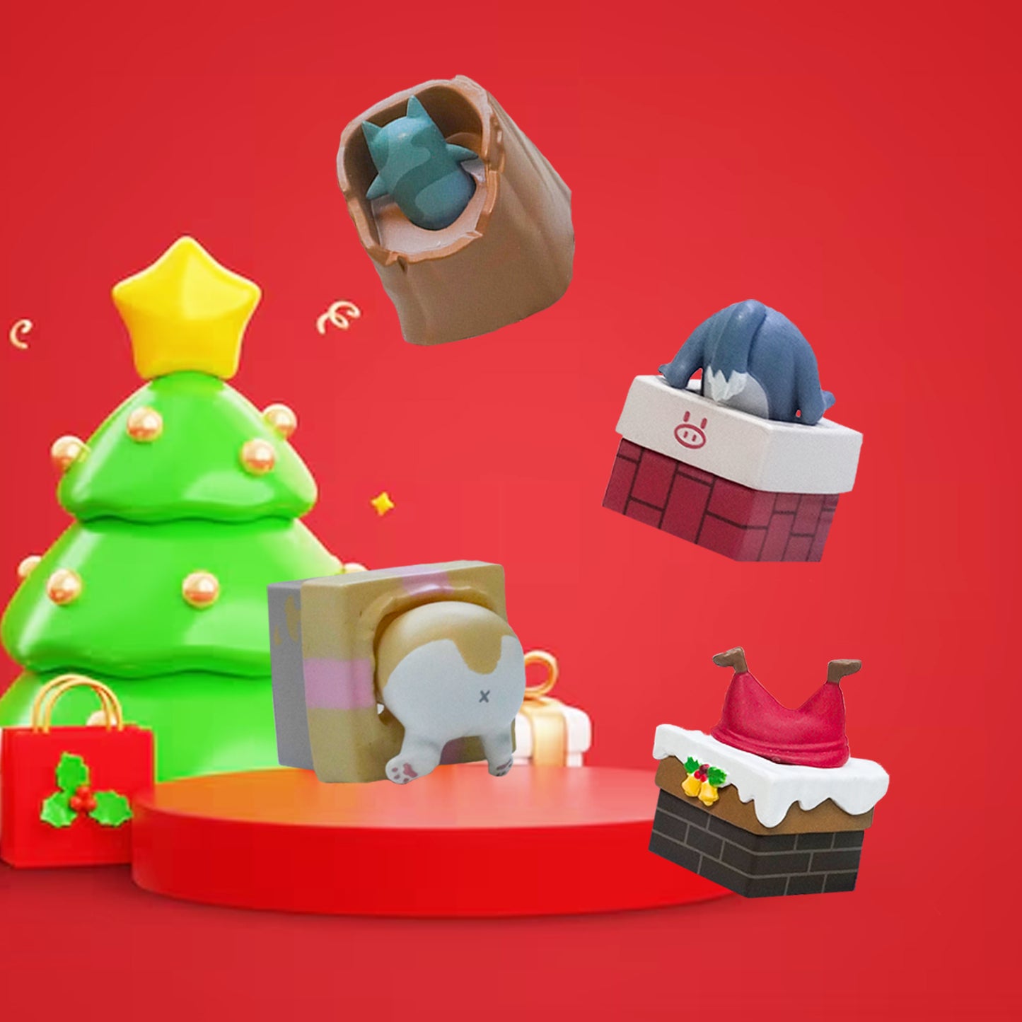 ABS Christmas Chimney Series Artisan Keycap