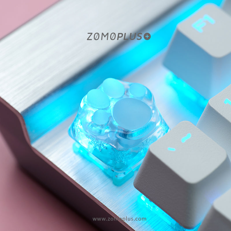 3D Printed Resin & Silicone Sakura / Tiffany Kitty Paw Keycap