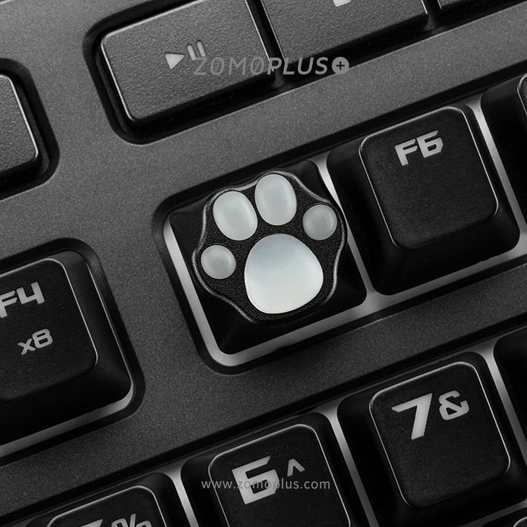 ALUMINUM & SILICONE KITTY PAW ARTISAN KEYCAP
