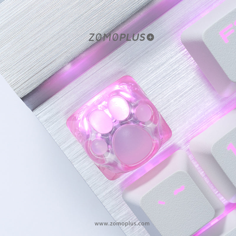 3D Printed Resin & Silicone Sakura / Tiffany Kitty Paw Keycap