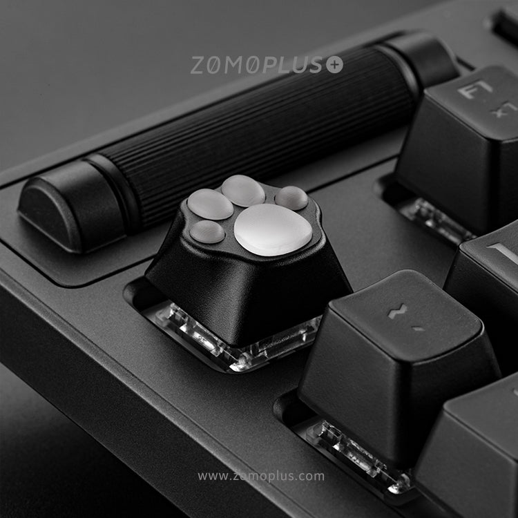 ALUMINUM & SILICONE KITTY PAW ARTISAN KEYCAP
