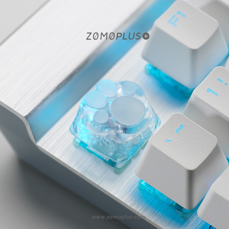 3D Printed Resin & Silicone Sakura / Tiffany Kitty Paw Keycap