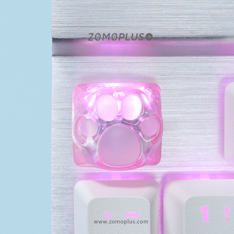 3D Printed Resin & Silicone Sakura / Tiffany Kitty Paw Keycap