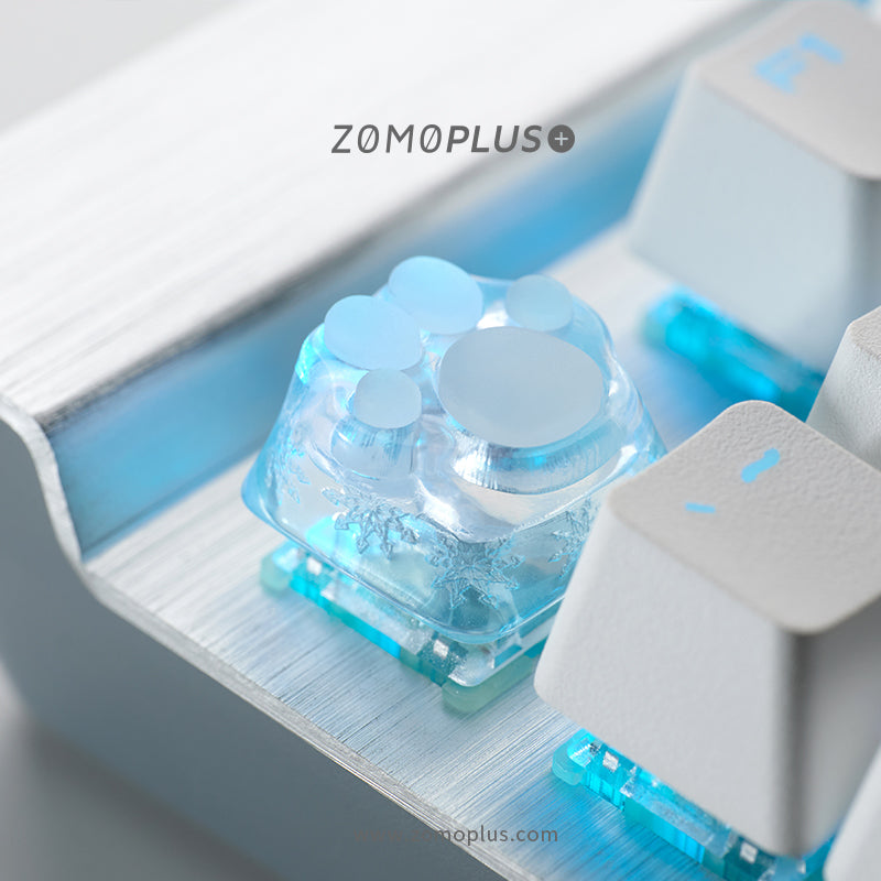 3D Printed Resin & Silicone Sakura / Tiffany Kitty Paw Keycap