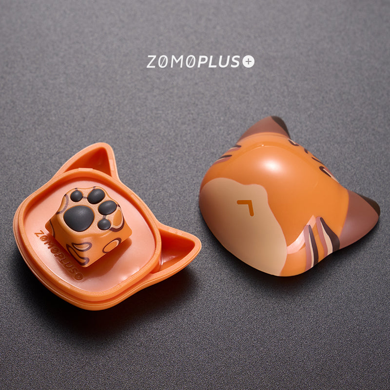 Multi-Color ABS & Silicone Kitty Paw Artisan Keycap