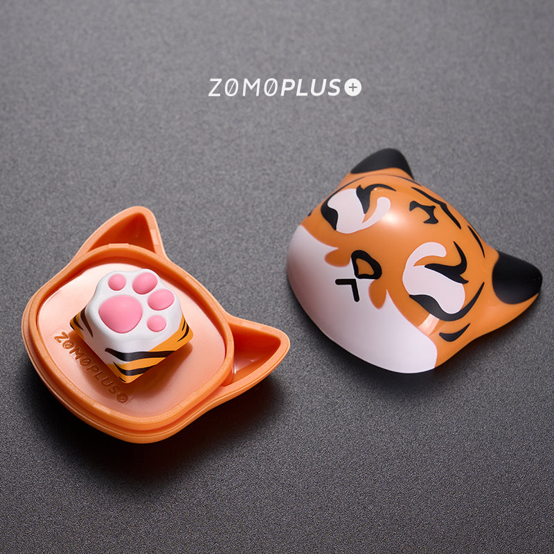 Multi-Color ABS & Silicone Kitty Paw Artisan Keycap