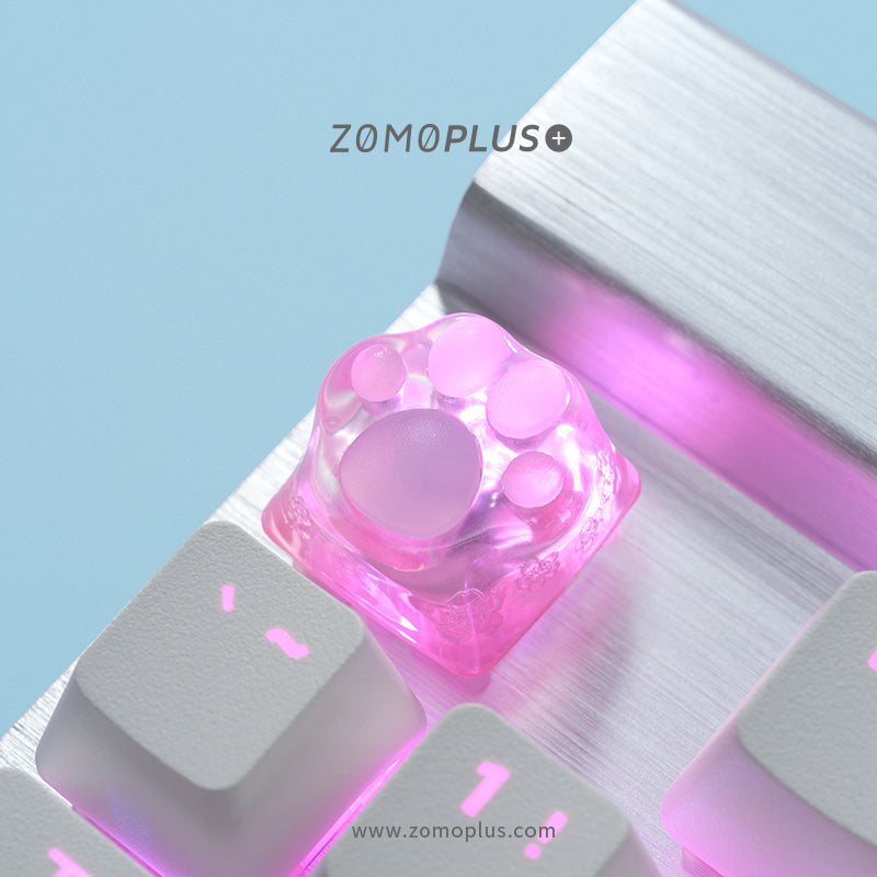 3D Printed Resin & Silicone Sakura / Tiffany Kitty Paw Keycap