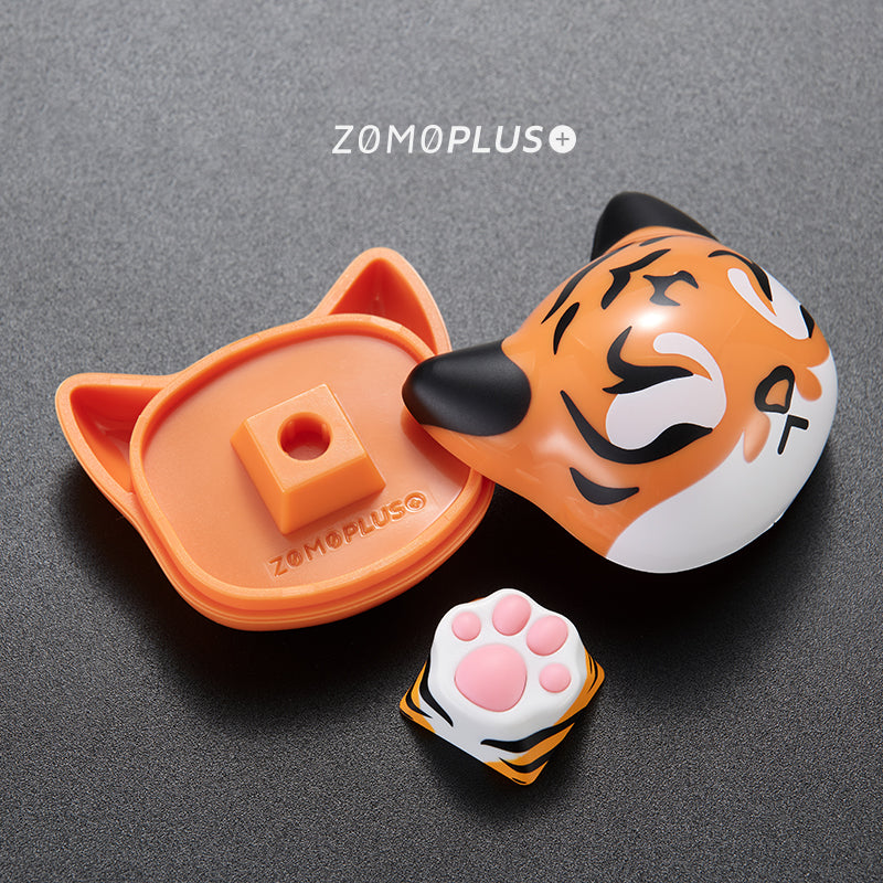 Multi-Color ABS & Silicone Kitty Paw Artisan Keycap