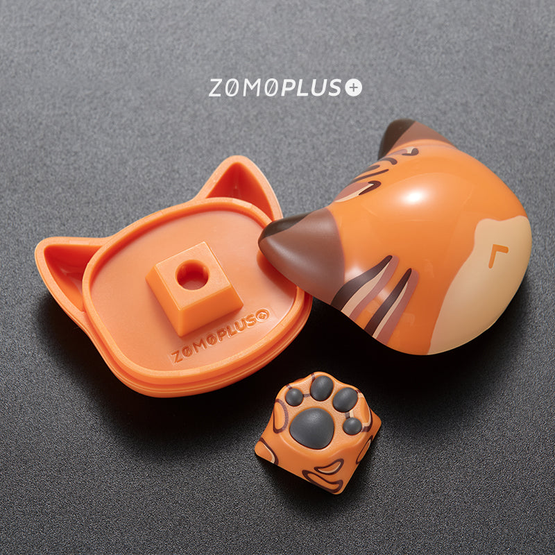 Multi-Color ABS & Silicone Kitty Paw Artisan Keycap