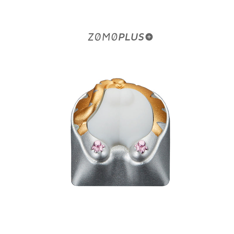 KITTY BUTT ALUMINUM & SILICONE ARTISAN KEYCAP