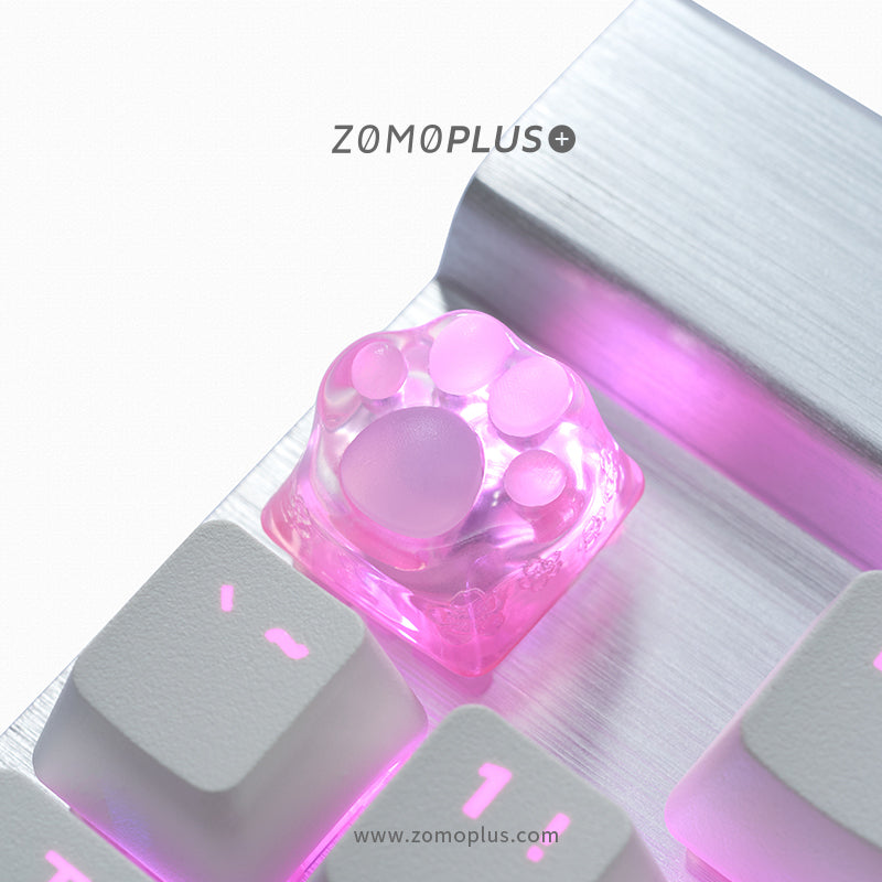 3D Printed Resin & Silicone Sakura / Tiffany Kitty Paw Keycap