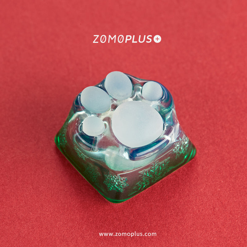 3D Printed Resin & Silicone Snowflake Kitty Paw