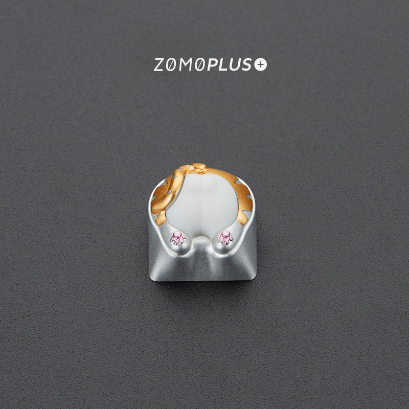 KITTY BUTT ALUMINUM & SILICONE ARTISAN KEYCAP