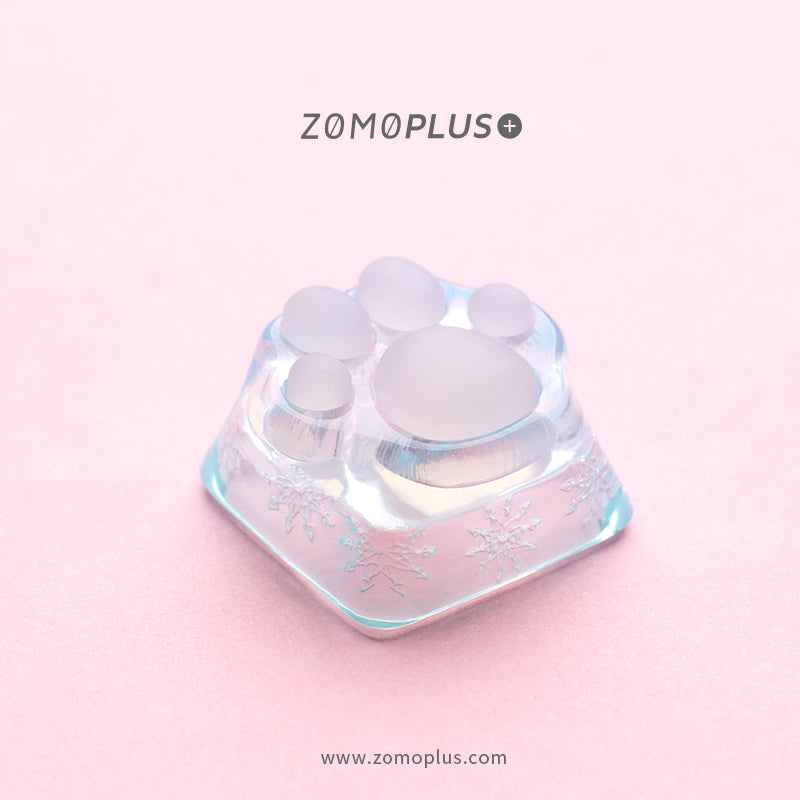 3D Printed Resin & Silicone Sakura / Tiffany Kitty Paw Keycap