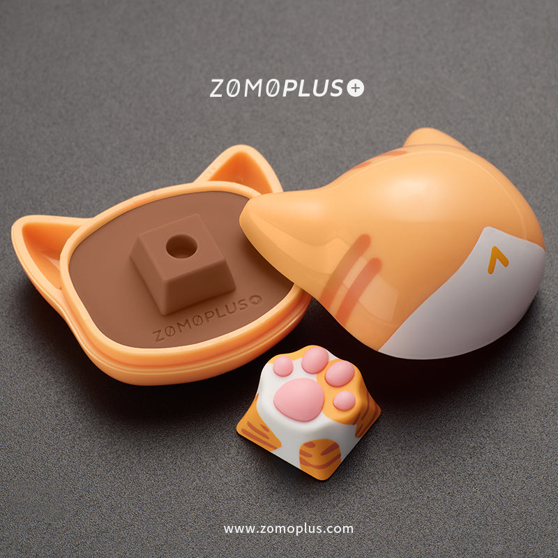 Multi-Color ABS & Silicone Kitty Paw Artisan Keycap