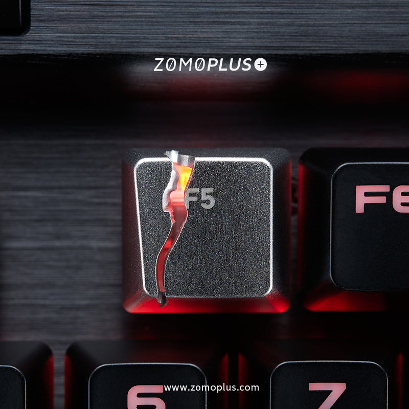 Cracked F5 Aluminum Artisan Keycap