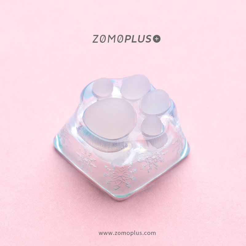 3D Printed Resin & Silicone Sakura / Tiffany Kitty Paw Keycap