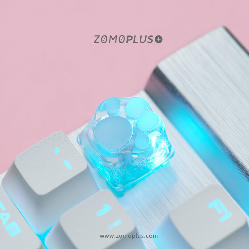 3D Printed Resin & Silicone Sakura / Tiffany Kitty Paw Keycap