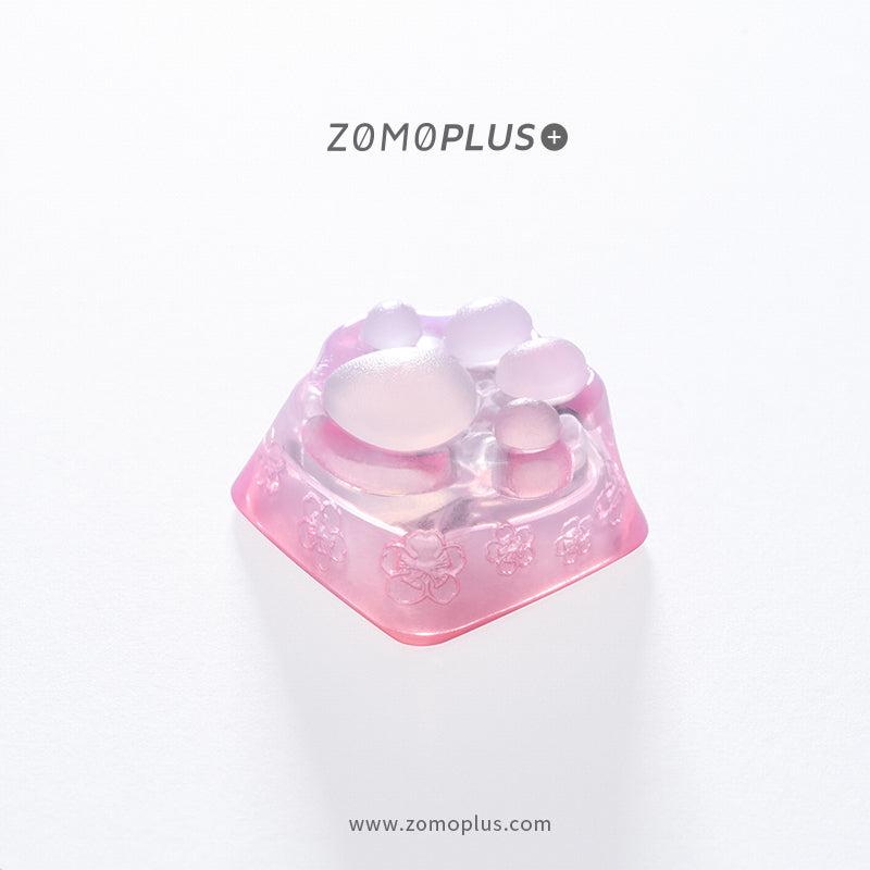 3D Printed Resin & Silicone Sakura / Tiffany Kitty Paw Keycap