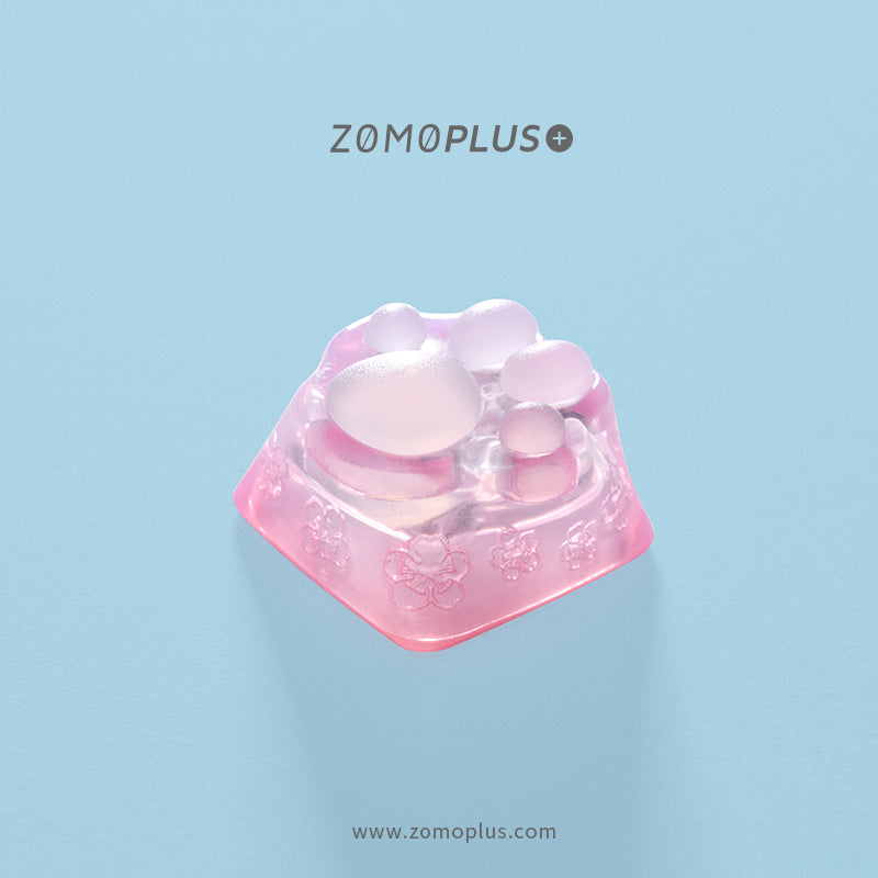 3D Printed Resin & Silicone Sakura / Tiffany Kitty Paw Keycap