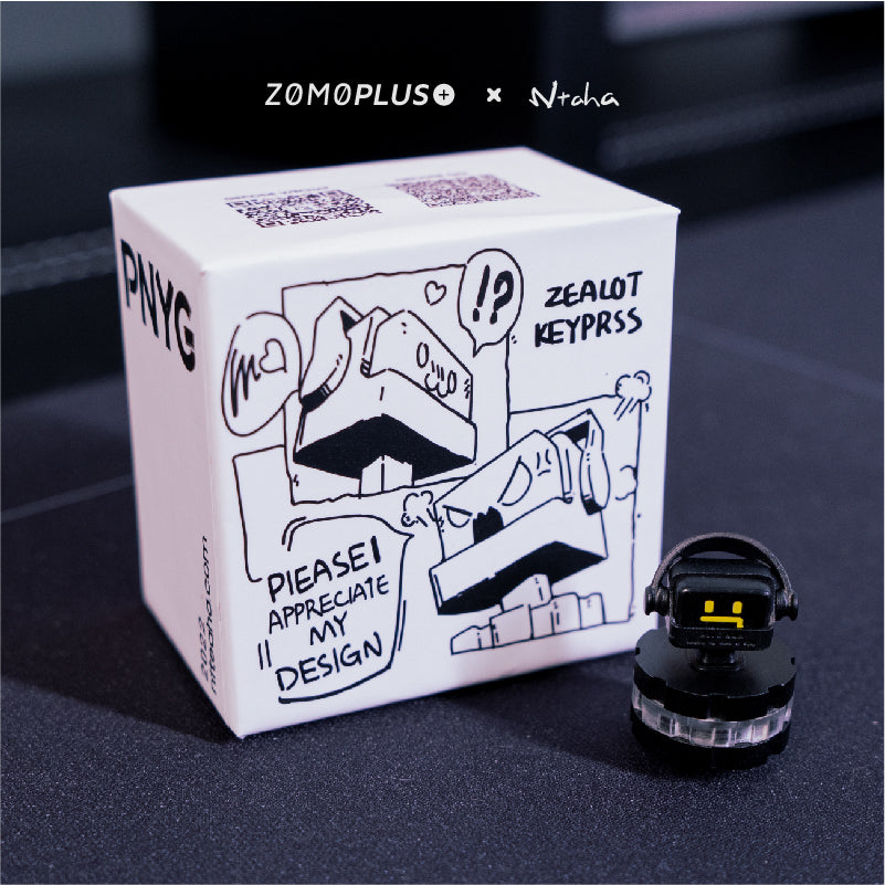 ZOMO X NITE AHA PNYG ROBOT ARTISAN KEYCAP