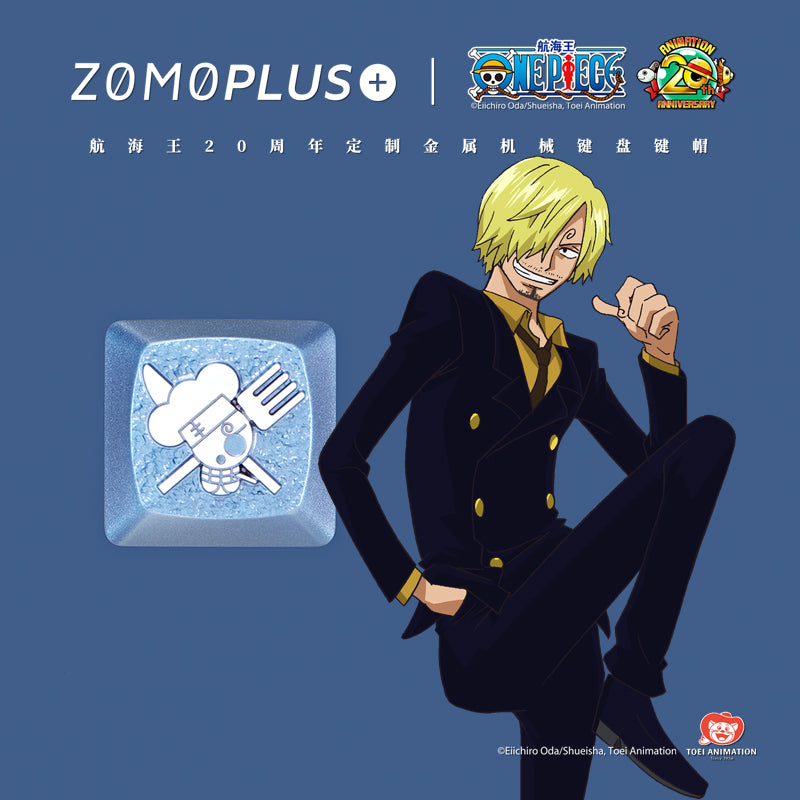 ONE PIECE LUFFY ZORO SANJI ALUMINUM ARTISAN KEYCAP SET