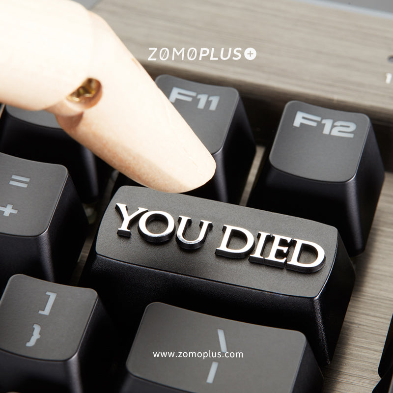 YOU DIED ALUMINUM ARTISAN KEYCAP