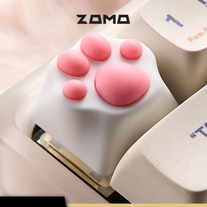 ZOMO Pink MZ Paw Rotatable Metal Keycap for Mechanical Keyboard Cherry MX Compatible