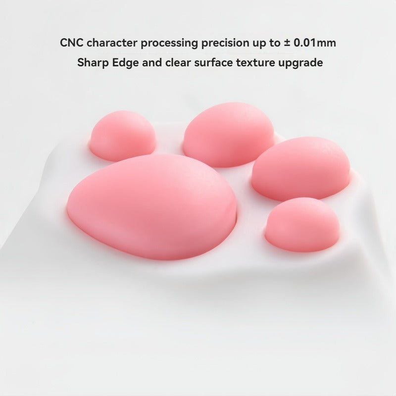 ZOMO Pink MZ Paw Rotatable Metal Keycap for Mechanical Keyboard Cherry MX Compatible