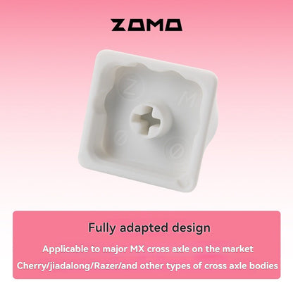 ZOMO Pink MZ Paw Rotatable Metal Keycap for Mechanical Keyboard Cherry MX Compatible