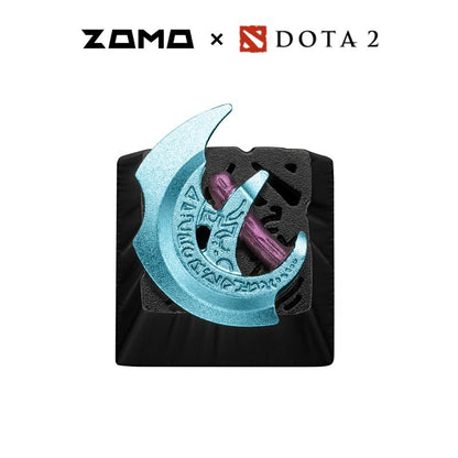 ZOMO & DOTA2 Original Metal Keycaps, Single, Compatible with Custom Mechanical Magnetic Switches, Transparent, Gaming & Esports Keyboard