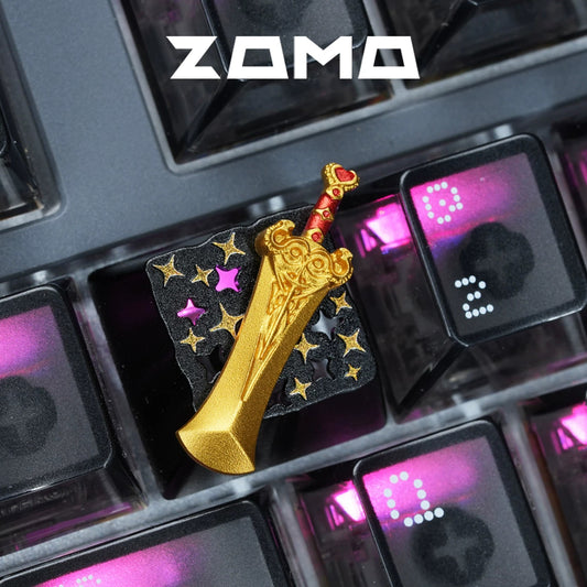 ZOMO RADIANCE & BLACK KING BAR  ALUMINUM ARTISAN 3D KEYCAP
