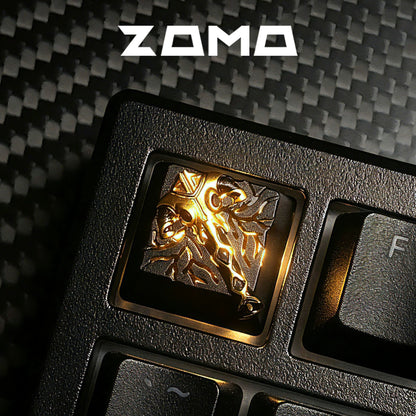 ZOMO RADIANCE & BLACK KING BAR  ALUMINUM ARTISAN 3D KEYCAP