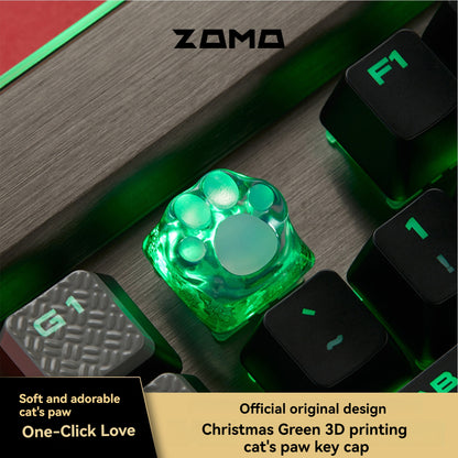 ZOMO Pink MZ Paw Rotatable Metal Keycap for Mechanical Keyboard Cherry MX Compatible