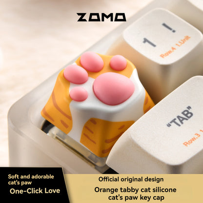ZOMO Pink MZ Paw Rotatable Metal Keycap for Mechanical Keyboard Cherry MX Compatible