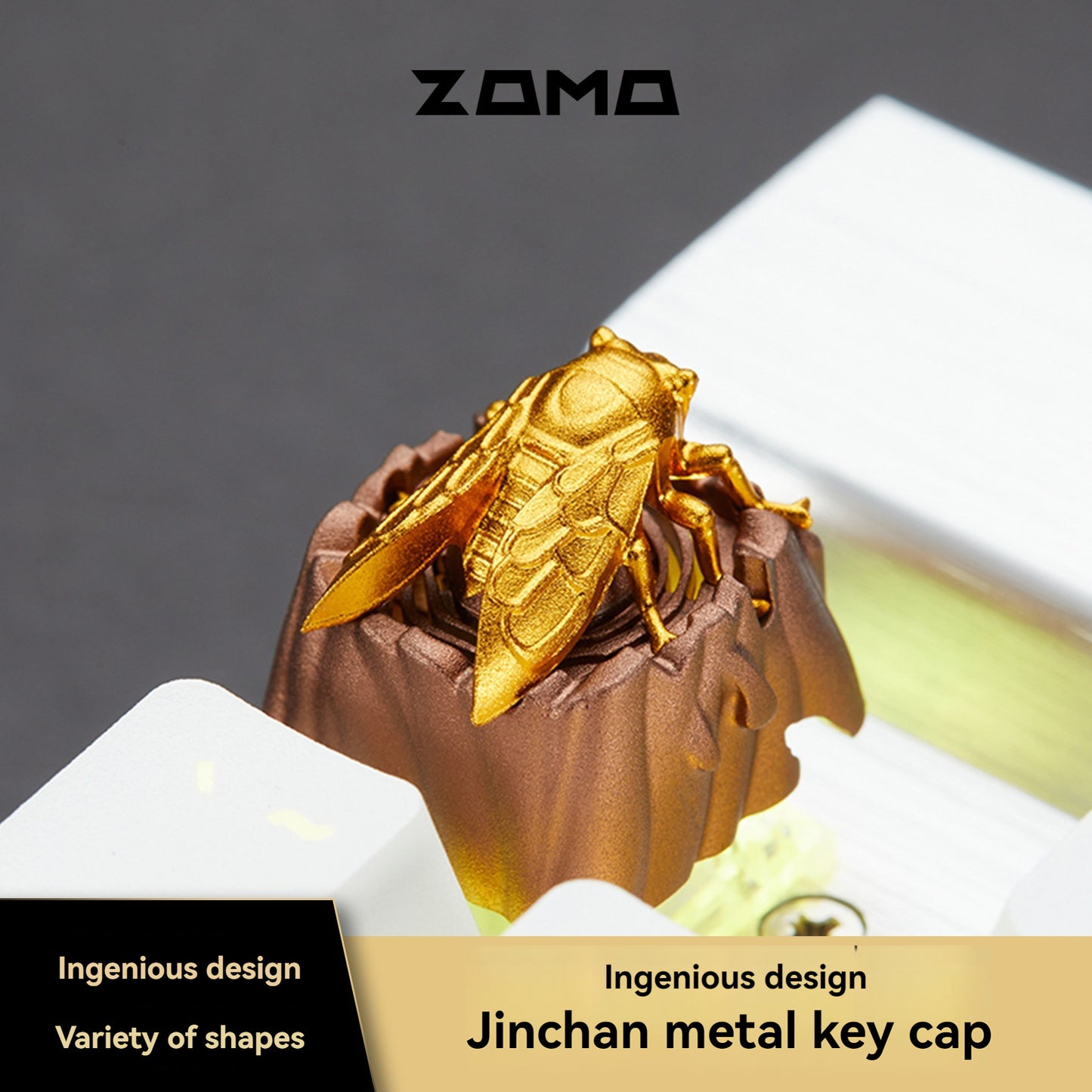 ZOMO Original Design Series Keycaps - SHXL Metal Resin Material Keycaps