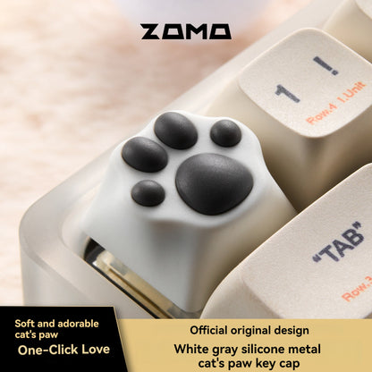 ZOMO Pink MZ Paw Rotatable Metal Keycap for Mechanical Keyboard Cherry MX Compatible