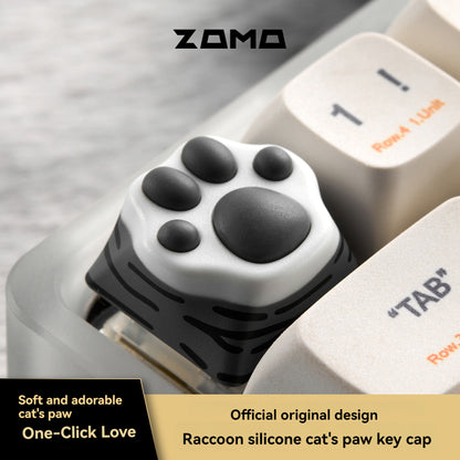 ZOMO Pink MZ Paw Rotatable Metal Keycap for Mechanical Keyboard Cherry MX Compatible