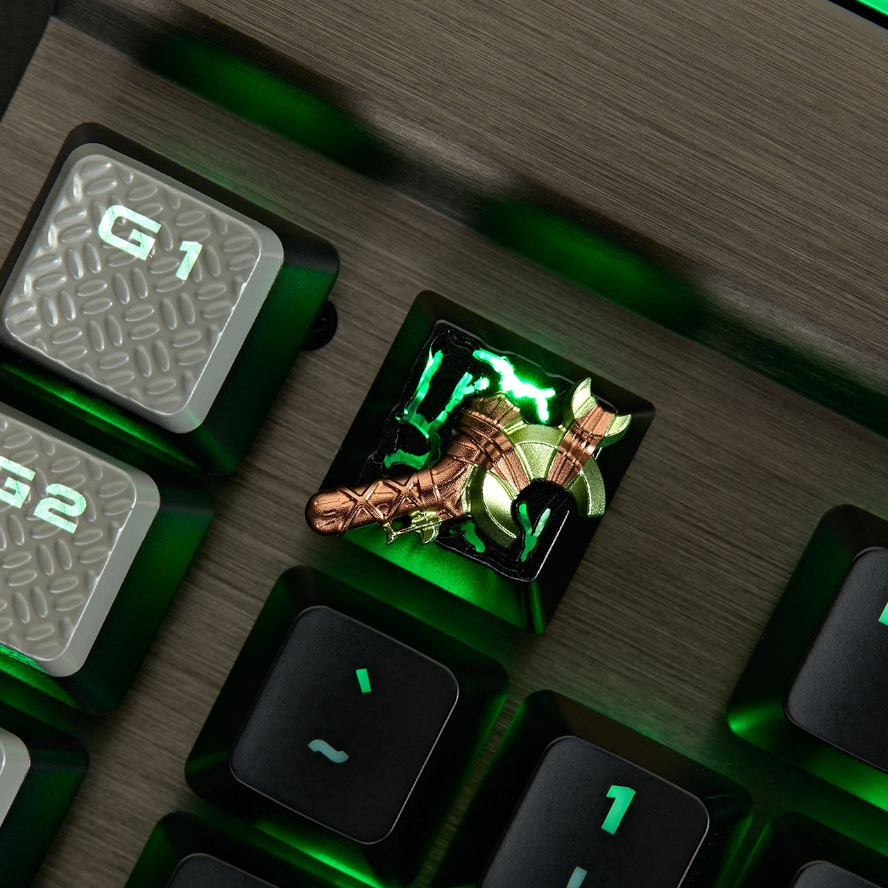 DOTA2 FORCE STAFF MAGNETIC ALUMINUM ARTISAN KEYCAP