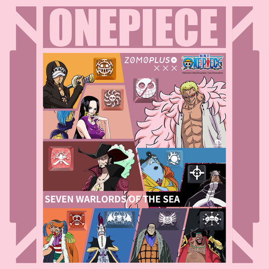 ONE PIECE - SEVEN WARLORDS OF THE SEA ALUMINUM ARTISAN KEYCAPS (SET OF 10)