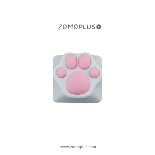 ALUMINUM & SILICONE KITTY PAW ARTISAN KEYCAP