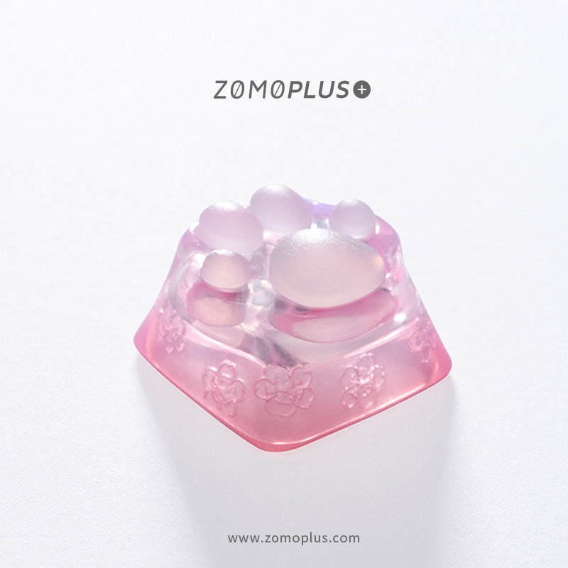 3D Printed Resin & Silicone Sakura / Tiffany Kitty Paw Keycap