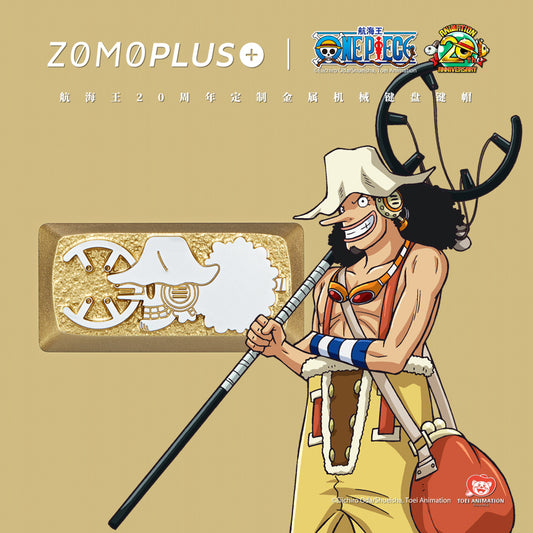 ZOMOPLUS X ONE PIECE Golden Den Den Mushi Aluminum Artisan Keycap –  mechkeysshop